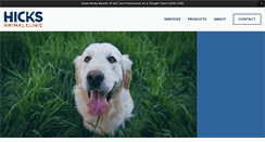 Desktop Screenshot of hicksanimalclinic.com